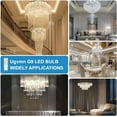 thumbnail image 4 of THTGDW-G9 LED Bulb Bi Pin Base 40W Halogen Equivalent Bulbs, 4W No Flicker 3000K Warm White T4 G9 LED Llight Bulbs for Chandelier, 360° Beam Angle, Non-dimmable for Home Lighting, 10 Pack, 4 of 4