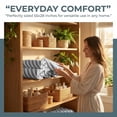 thumbnail image 6 of Unique Bargains Striped Absorbent Quick Dry Pure Cotton Bath Towel Grey 55" x 28", 6 of 6