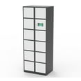 thumbnail image 1 of FixtureDisplays® 12 Slot TouchScreen Digtal Access Locker 26.8" x 70.8" x 18", Computer Control Smart Access Public Private Modes  EXTRA DUTY TBD  18349-TOUCHSCREEN, 1 of 6