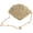 White, variant on Crossbody Bag Straw Woven Bag,New Fashion Fan-shaped Evening Bag,Beach Vacation Bag For Women,Mermaid Handbag For Phone