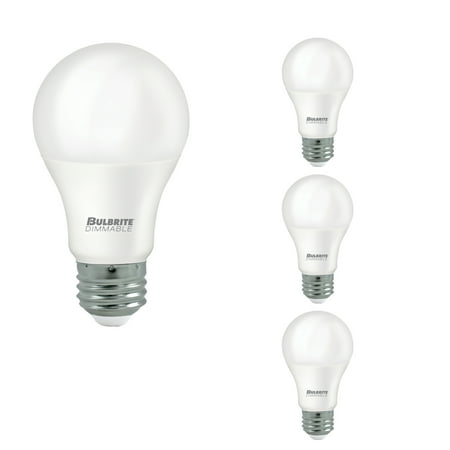 

Bulbrite LED Filament Pack of (4) 9 Watt Dimmable A19 Light Bulb with Frost Glass Finish and Medium (E26) Base - 2700K (Warm White Light) 800 Lumens