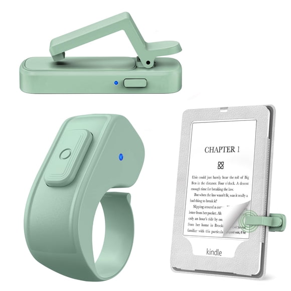 Anillo Pasapáginas JIMZOO para Kindle y E-Readers Verde