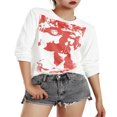 thumbnail image 5 of PENGXIANG T-shirt à Manches Longues pour Femmes avec Imprimé Amusant Style Tête Féminine, 5 of 5
