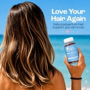 Baby Blues Postpartum Hair Loss Vitamins for Women - Hair Growth Gummies with Biotin 6000mcg, Collagen, Zinc & Folate, Hair Skin and Nails Supplement, Passion Fruit Flavor, 60 Count