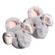 thumbnail image 4 of Pantuflas de elefante de peluche, zapatillas cerradas, bonitas zapatillas de casa sin cordones, cómodas zapatillas peludas para caminar, antideslizantes para dormitorio., 4 of 9