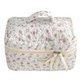 thumbnail image 1 of Tocador Organizador Aseo Bag Cosmetic Nylon Floral Gran Capacidad Viajes para Mujeres, 1 of 8