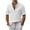 White, variant on Mens Cotton Linen Tropical Button Down Shirts Casual Short Sleeve Collared Summer Beach Vacation Shirt, Lightweight Breathable Regular Fit Cardigan Shirts Solid Color Old Money Style