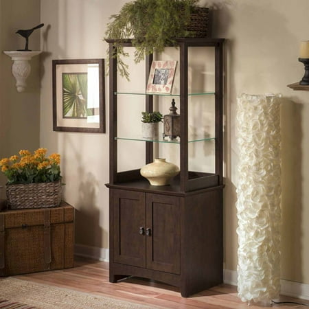 Buena Vista Tall Library Storage Cabinet with Doors in Madison Cherry