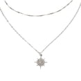 thumbnail image 2 of Fiudx Collar de Diamantes, Impresionante Colgante de Girasol, Elegante Joya de Plata, Perfecto para Regalar En Ocasiones Especiales, Accesorio Moderno para Mujer, Viene En Una Hermosa Caja de Regalo., 2 of 3
