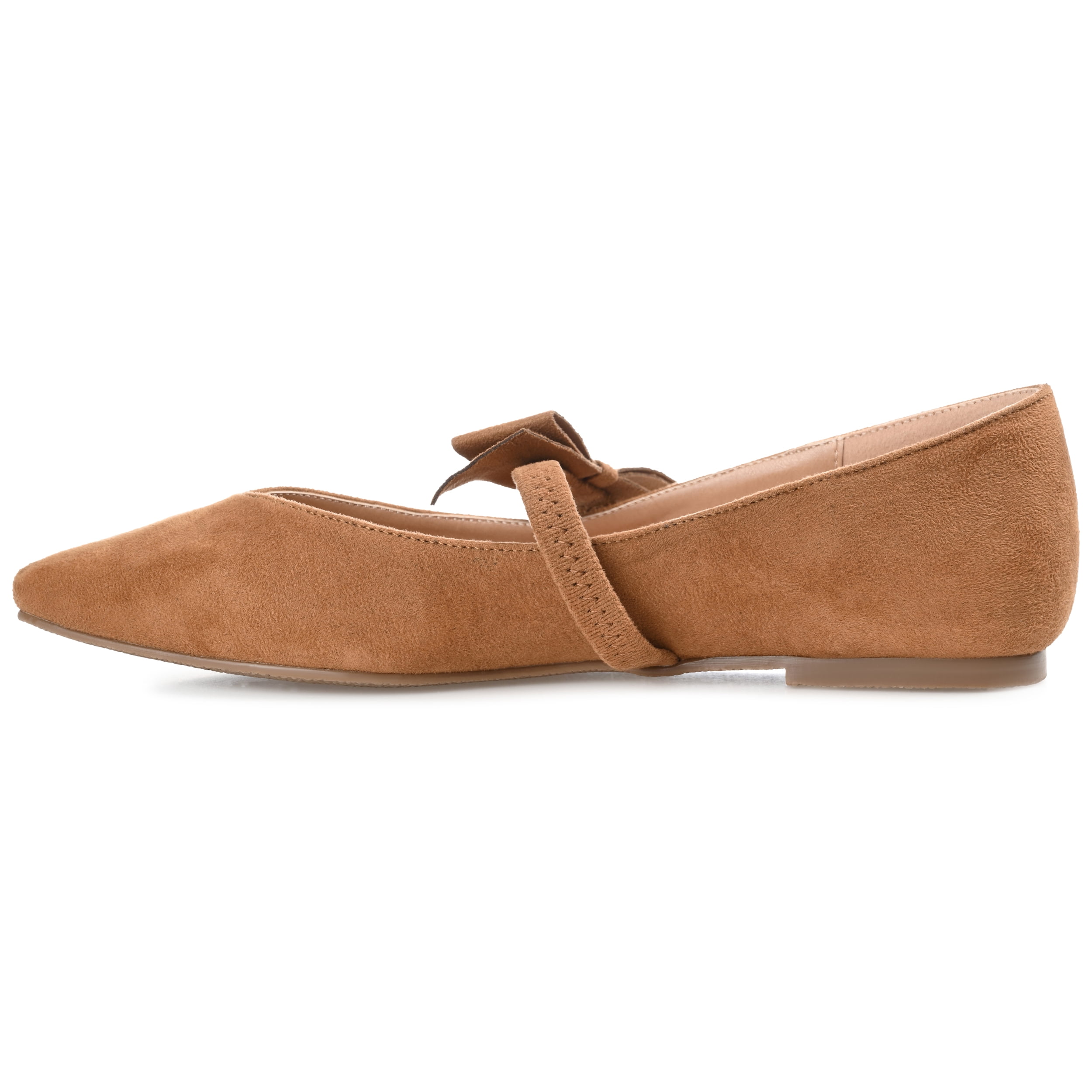 Journee Womens Aizlynn Ballet Pointed Toe Slip On Dress Flats, Widths Available