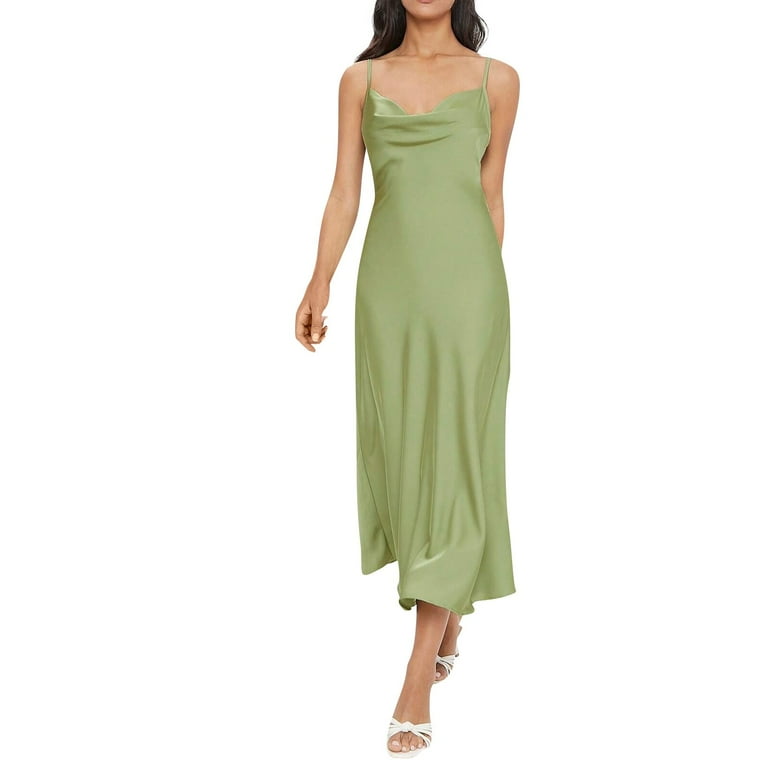 green emerald velvet dress Emma Slip Dress main image 1