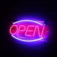 thumbnail image 4 of Letrero abierto de neón para tienda Dos modos de luz, letreros iluminados electrónicos intermitentes constantes para tienda Ventana de vidrio de pared Tienda Vhermosa LN-2222, 4 of 4