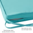 thumbnail image 5 of Greendale Home Fashions 18 x 18 in. Teal Square Outdoor Chair Pad (Set of 2), 5 of 6