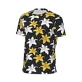 thumbnail image 6 of Wukai Lilies Flowers Print Men's Short-Sleeved Mesh T-Shirt,Quick-Dry Short Sleeve Workout T-Shirt-3X-Large, 6 of 8