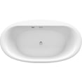 thumbnail image 3 of Kohler 6368-W1-0 65.5 x 35.5 in. Sunstruck Freestanding Bath with Bask Heated Surface & Straight Shroud - White, 3 of 5