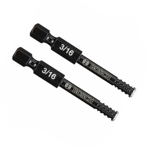 Bosch 2 Pack of 3/16 Inch Diamter x 1 Inch Diamond Hole Saws - HDG316-2PK