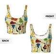 thumbnail image 6 of Uemuo Different Kind Of Guitars Pattern Women's Sports Bra - High Impact Support, Breathable, and Comfortable Athletic Bra for Running, Yoga, and Workouts, 6 of 9