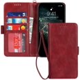 thumbnail image 1 of ELTEKER iPhone 11 Pro Max Wallet Case,Premium Leather Credit Card Holder Card Slot Magnetic Flip Kickstand Wallet Case, 1 of 5