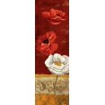thumbnail image 2 of Knutsen, Conrad 13x32 Black Ornate Wood Framed with Double Matting Museum Art Print Titled - Poppy Gestures I, 2 of 4