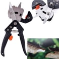 thumbnail image 5 of tijeras para injertos de árboles frutales y poda 3 tipos de cuchillas + bolsa de corte de tela poda e injerto herramientas de jardinería multifuncionales dos en uno, 5 of 5