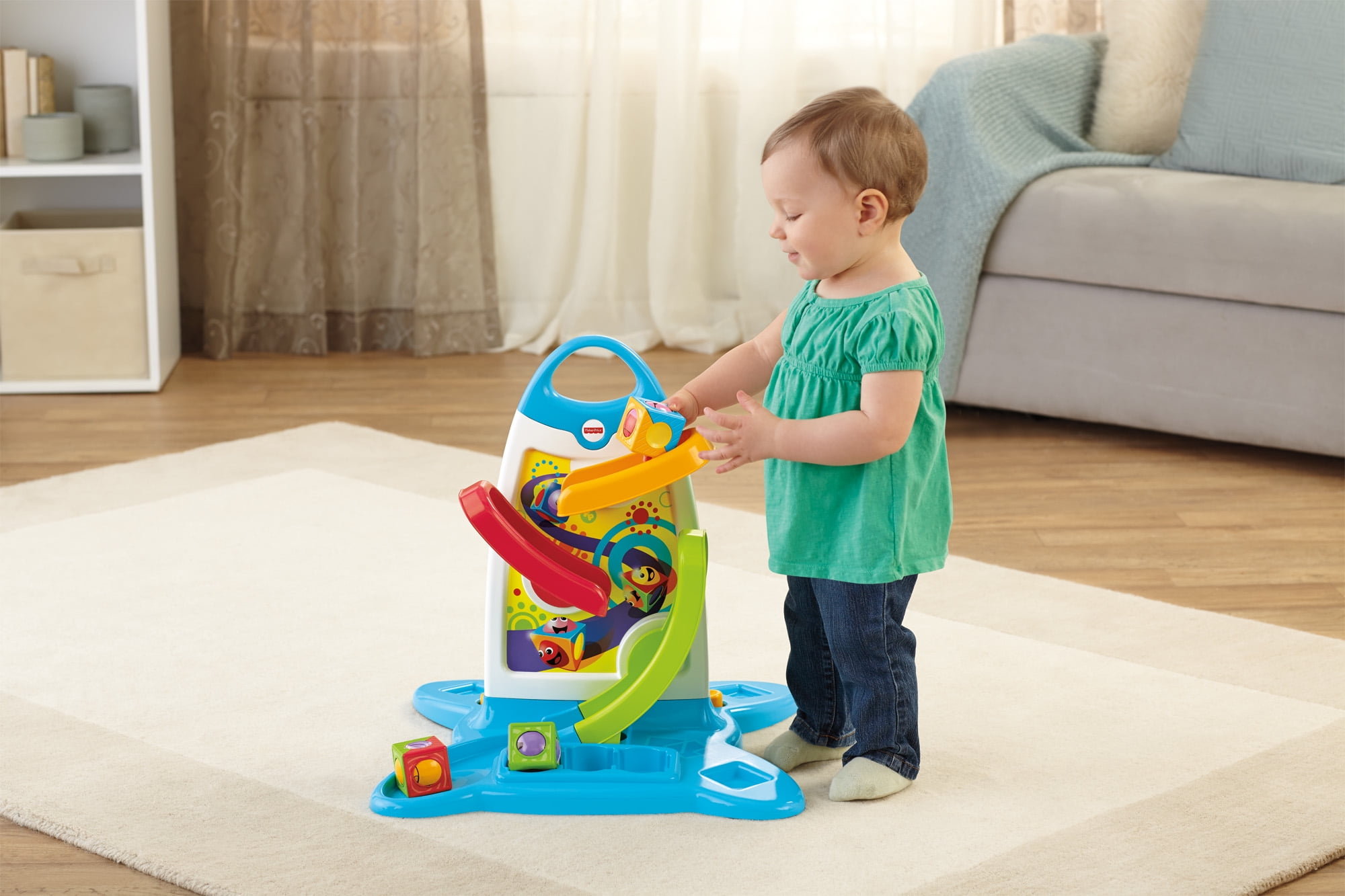 fisher price roller blocks play wall