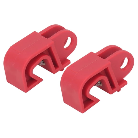 YAHHU 2Pcs Circuit Breaker Lockout Device – Universal Clamp-On Electrical Breaker Lock, Easy Tool-Free Installation, Bright Safety Color, Durable ABS, 2 Units