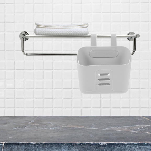 PBPBOX Plastic Bathroom Draining Shelf Wall Mounted Convenient Storage