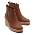 thumbnail image 2 of Toms Womens Raven Suede Water Resistant Ankle Boots Brown 5.5 Medium (B,M), 2 of 3