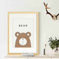 thumbnail image 2 of destyer Cartoon Cute Bear Animals with Letters Simple Style A3 Canvas Art Printed Oil Paintings Posters Pictures, 2 of 7