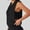 c01Black, variant on Women's Sleeveless Mesh Workout Hooded Top Gym Activewear Crop Tank Top Open Side Shirt for Athletic Exercise Running Orange S