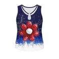 thumbnail image 7 of Noric Women's Sleeveless Tank Tops 4th of July Print O-Ring Cutout Loose Fit Casual Summer Tops, 7 of 7