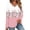 Pink 0724*sweatshirts, variant on Women's Oversized V Neck T Shirt Trendy Loose Fit Long Sleeve Tops Casual Fall Floral Printed Going out Graphic Tees Pink 0724*sweatshirts XL