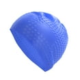 thumbnail image 6 of Unique Bargains 1 Pc Waterproof Bubbles Texture Swimming Cap Blue, 6 of 6