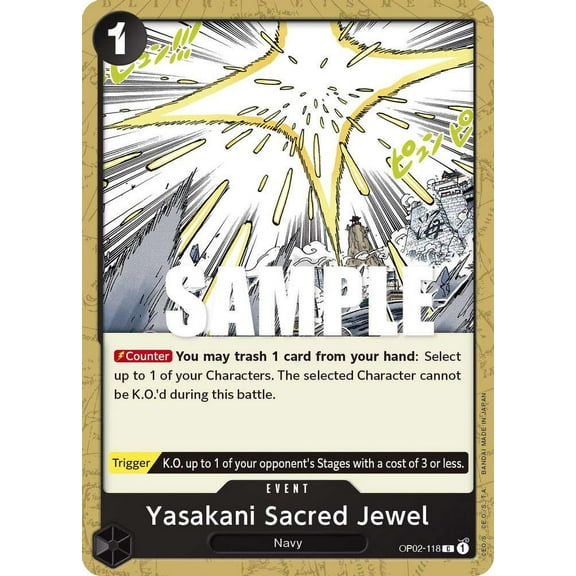 One Piece Paramount War Common Yasakani Sacred Jewel OP02-118