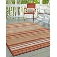 thumbnail image 3 of Rugs.com Baja Outdoor Collection Rug – 5' x 8' Burgundy Medium Rug Perfect For Bedrooms, Dining Rooms, Living Rooms, 3 of 3