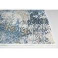 thumbnail image 5 of 5â€™ x 8â€™ Blue Gold Abstract Painting Modern Area Rug, 5 of 9