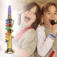 thumbnail image 2 of Gold Childrens 8 Note Saxophone Toy Musical Instrument For Pretend Play, 2 of 7