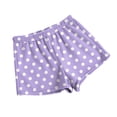 thumbnail image 4 of Women's Fleece Plaid Print Pajama Shorts - Fashionable Loose-Fit Casual Sleepwear, Light Brown Size XXL, 4 of 5