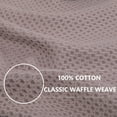 thumbnail image 3 of Smiry 100% Cotton Waffle Weave Kitchen Dish Towels, Ultra Soft Absorbent Quick Drying Cleaning Towel, 13x28 Inches, 4-Pack, Brown, 3 of 7