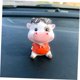 thumbnail image 5 of unbranded Figurilla De Resina Vaca Roja De Escritorio Estilo Cartoon Para Hogar Y Auto, 5 of 8