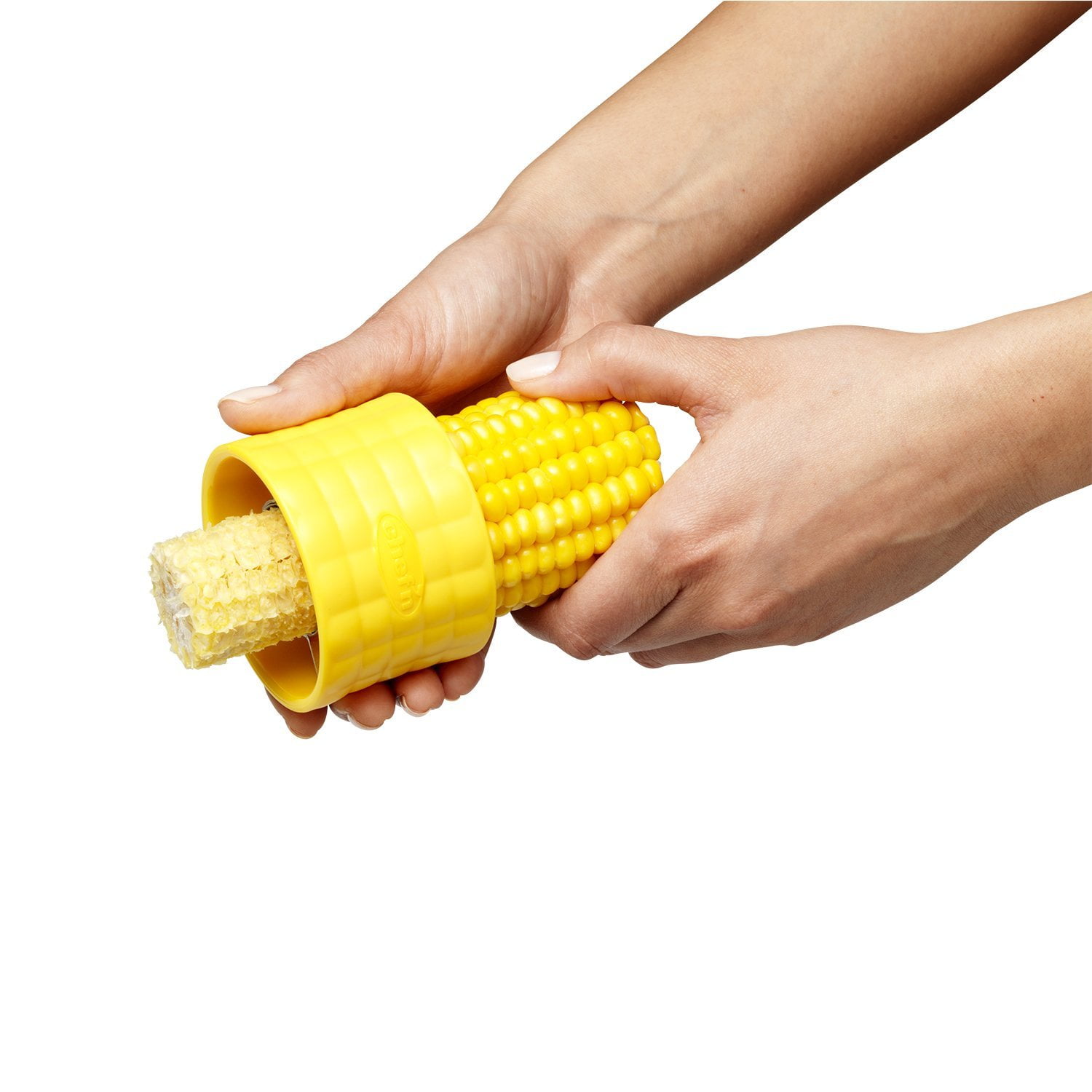 Chef'n Cob Corn Stripper in Yellow, Metal Stainless Steel