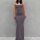 thumbnail image 1 of New Fashion Women Sexy Dresses Sleeveless Bodycon Backless Long Maxi Pure Slim Down Honey Peach Hip Suspender Party DressXL Gao Jinjia LED, 1 of 2