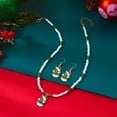 thumbnail image 4 of SPEKSEE Christmas Beads Necklace Earring Sets for Women - Snowflake Snowman Christmas Tree Set - New Year Birthday Party Gift Stocking Stuffers, 4 of 8