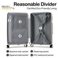 thumbnail image 6 of Hanke 20/24/29 Inch Carry On Luggage Sets 3 Piece Hard Shell Suitcases with Spinner Wheels Extra Large TSA Luggage Rolling Suitcase for Travel Nestable Storage(Bamboo Green), 6 of 8