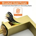 thumbnail image 5 of Sink faucet, bathroom faucet with 360 degree rotation Brushed Gold, 5 of 11