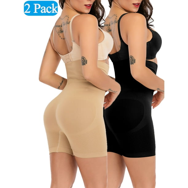 2 Pack High Waist Shapewear Shorts for Women - Seamless Tummy Control Thigh  Slimmer Shapewear Panties Body Shapers