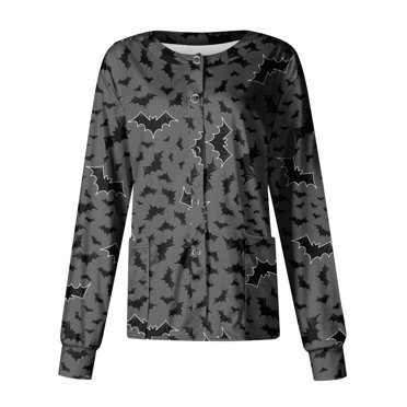 SOOMLON Halloween Costumes For Women 2023 Fashion Lightweight Open Front Cardigan Casual Long Sleeve Holiday Coat Cardigan Spider Cardigan Classic Hallow