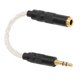 thumbnail image 3 of 4.4mm Balanced Female to 3.5mm Stereo Male Adapter Cable Gold Plated Connectors Portable Headphone Convert Cable Silver, 3 of 5
