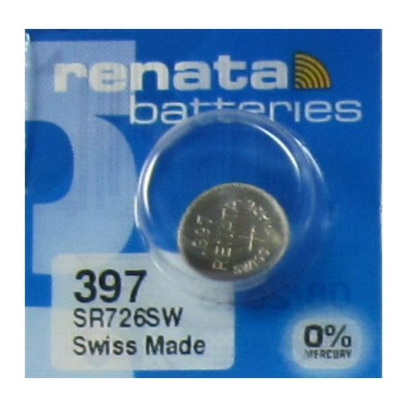 1 Renata 397 Silver Oxide Electronic Zero Mercury Battery
