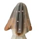 thumbnail image 1 of Delicate Tulle Bridal Veil Short Length Seethrough Veil with Love Heart for Bachelorette Parties and Wedding Dresses, 1 of 4